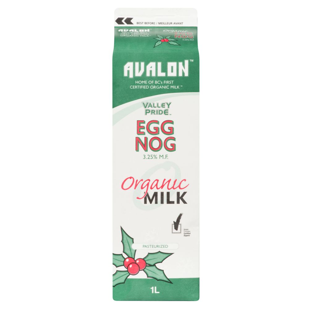 Valley Pride Organic Eggnog 1L