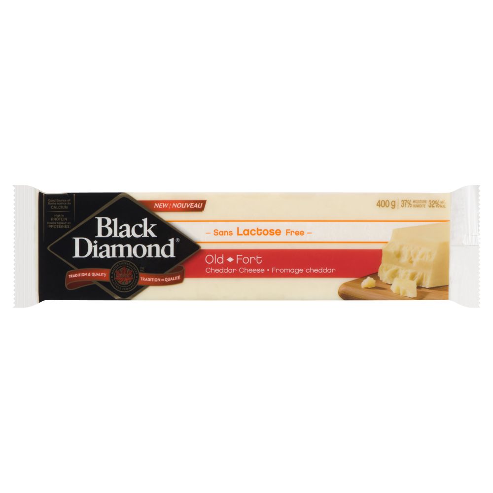 Black Diamond Lactose Free Old White Cheddar 400g