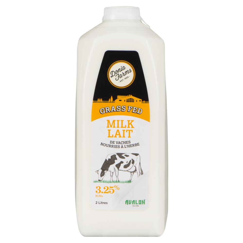 Donia Farms Grass Fed Milk 3.25% M.F. 2L