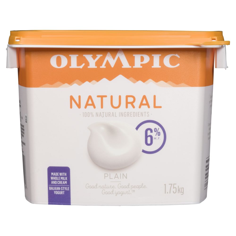 Olympic Natural Plain Yogurt 6% M.F. 1.75kg