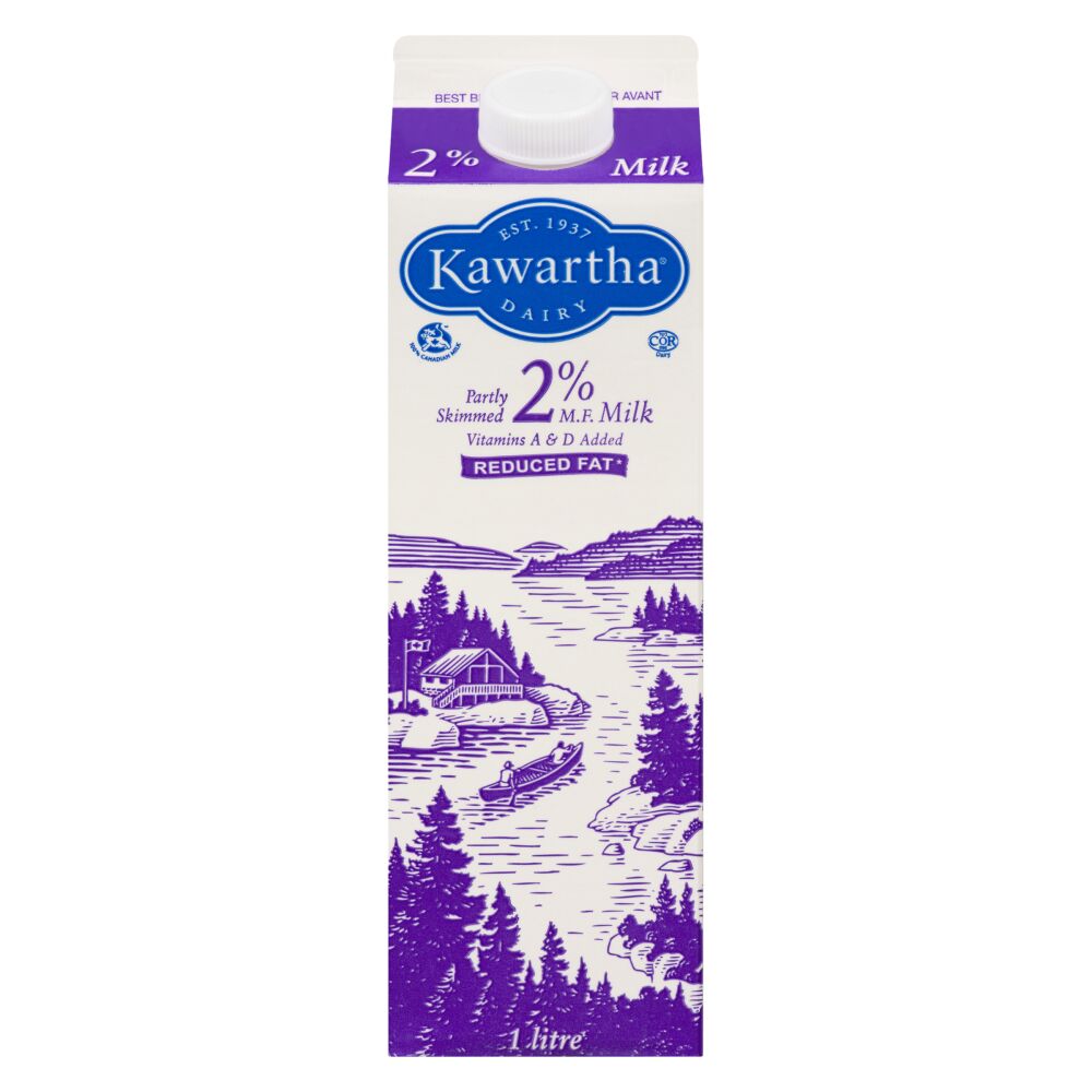 Kawartha Dairy Partly Skimmed Milk 2% M.F. 1L