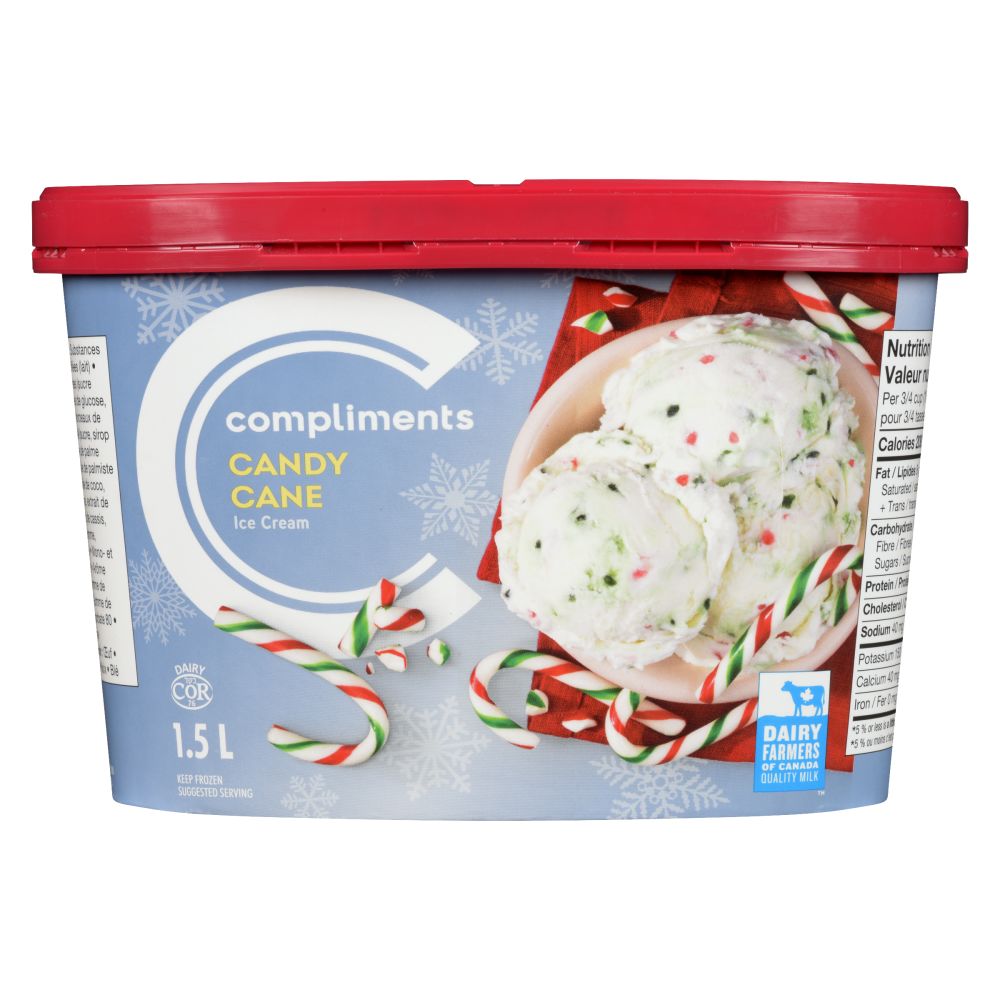 Compliments Candy Cane Ice Cream 1.5L