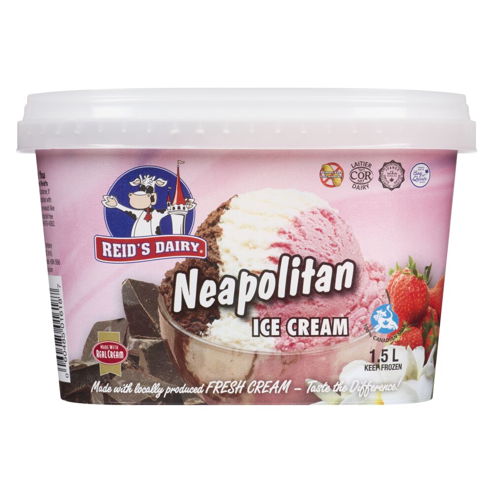 Reid's Dairy Neapolitan Ice Cream 1.5L