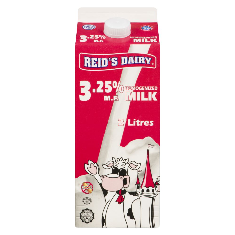 Reid's Dairy Homogenized Milk 3.25% M.F. 2L