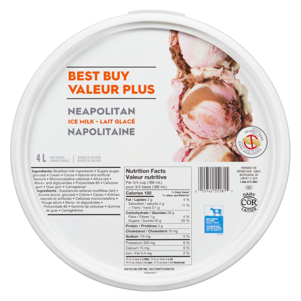 Best Buy Neapolitan Ice Milk 4L