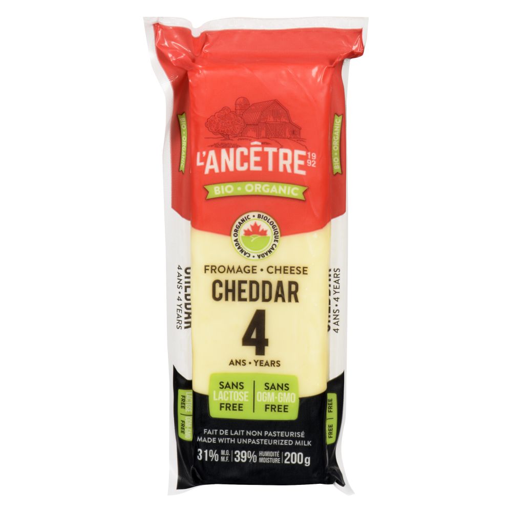 L'Ancêtre Organic Cheddar 4 Years 200g