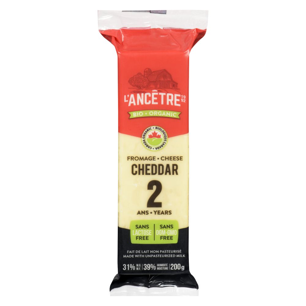 L'Ancêtre Organic Cheddar 2 Years 200g