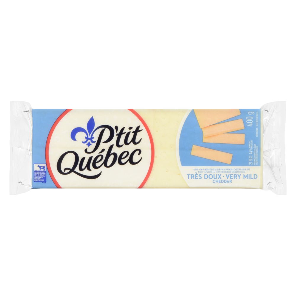 P'tit Québec Very Mild Light White Cheddar 400g