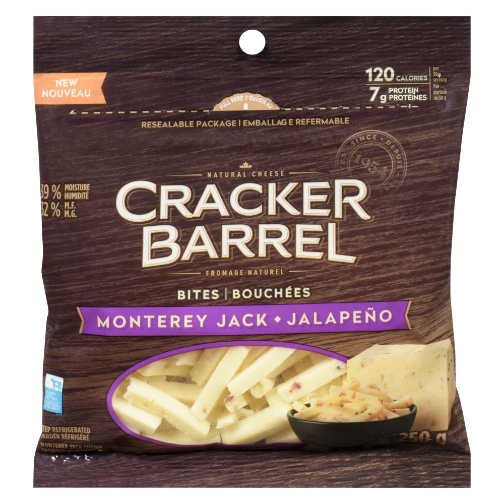 Cracker Barrel Monterey Jack Jalapeño Bites 250g