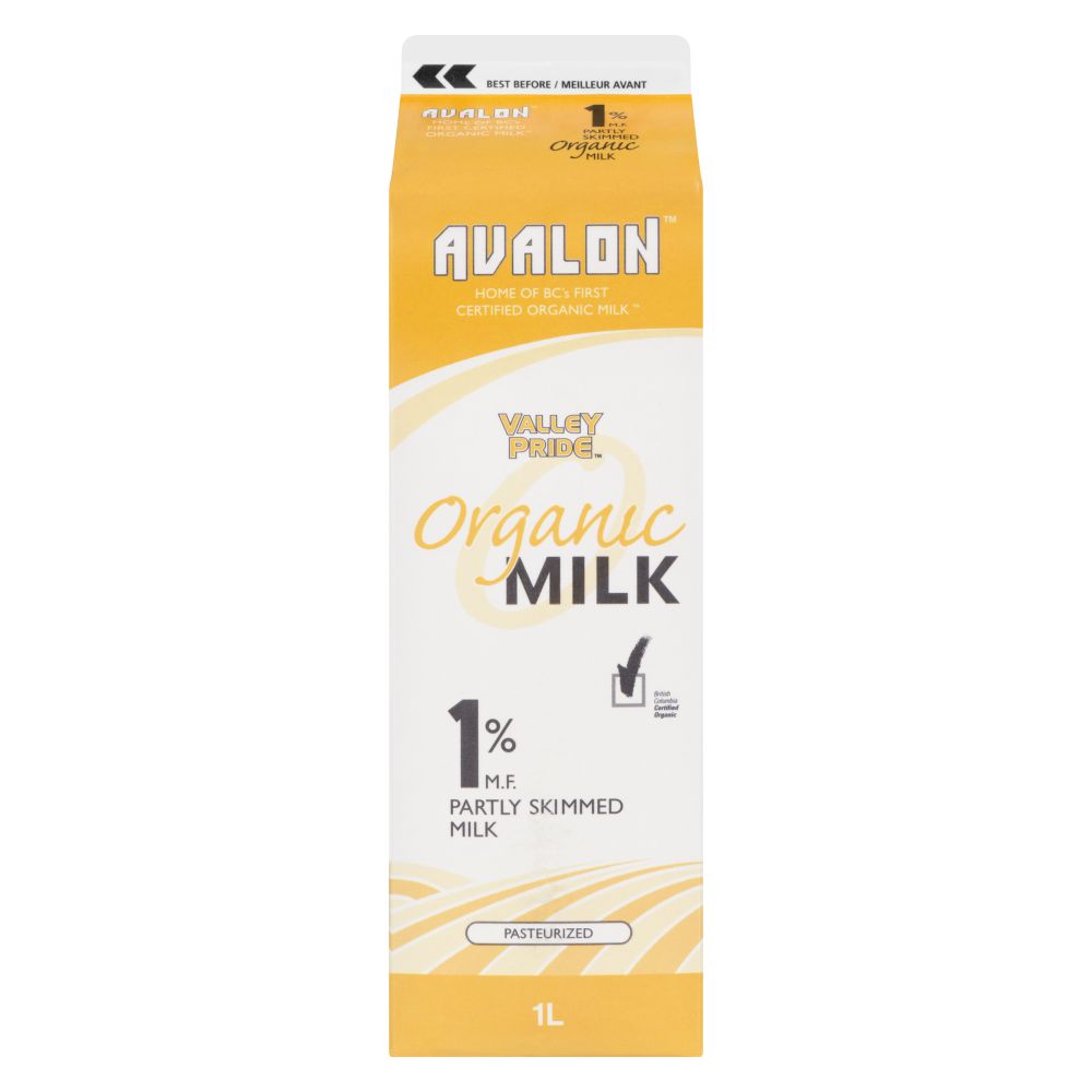 Valley Pride Organic Partly Skimmed Milk 1% M.F. 1L