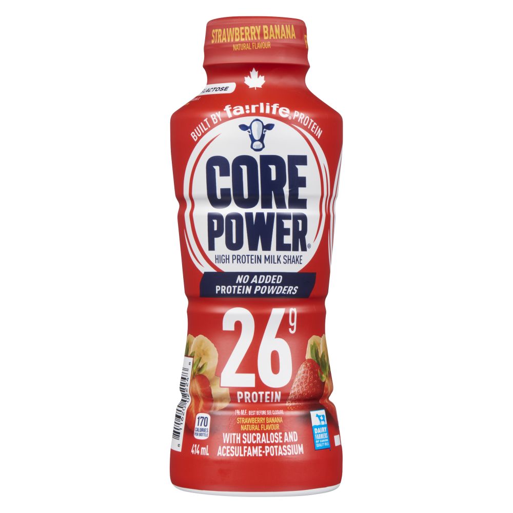 Core Power Strawberry Banana Milkshake 1% M.F. 414ml