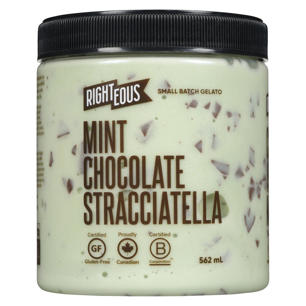 Righteous Mint Chocolate Stracciatella Gelato 562ml