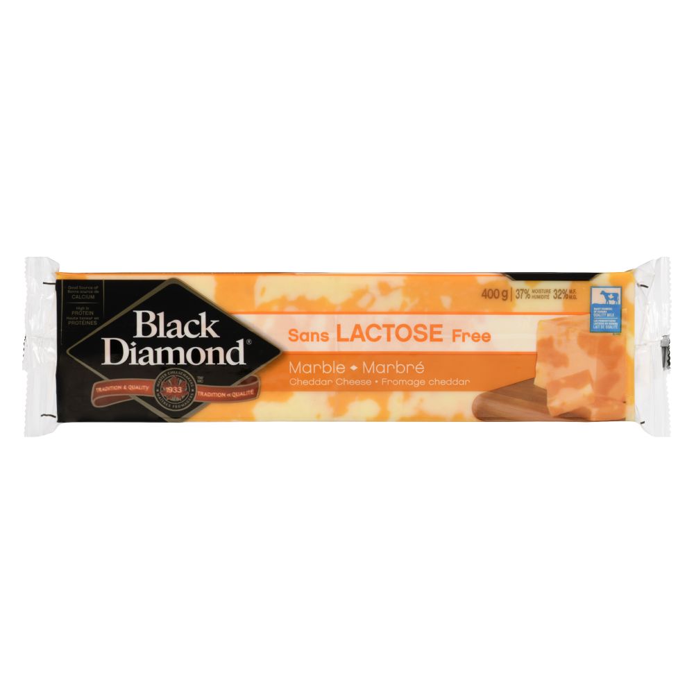 Black Diamond Lactose Free Marble Cheddar 400g