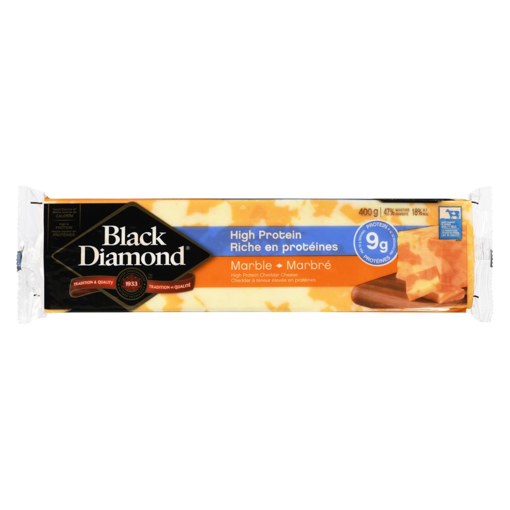 Black Diamond High Protein Marble Cheddar 400g