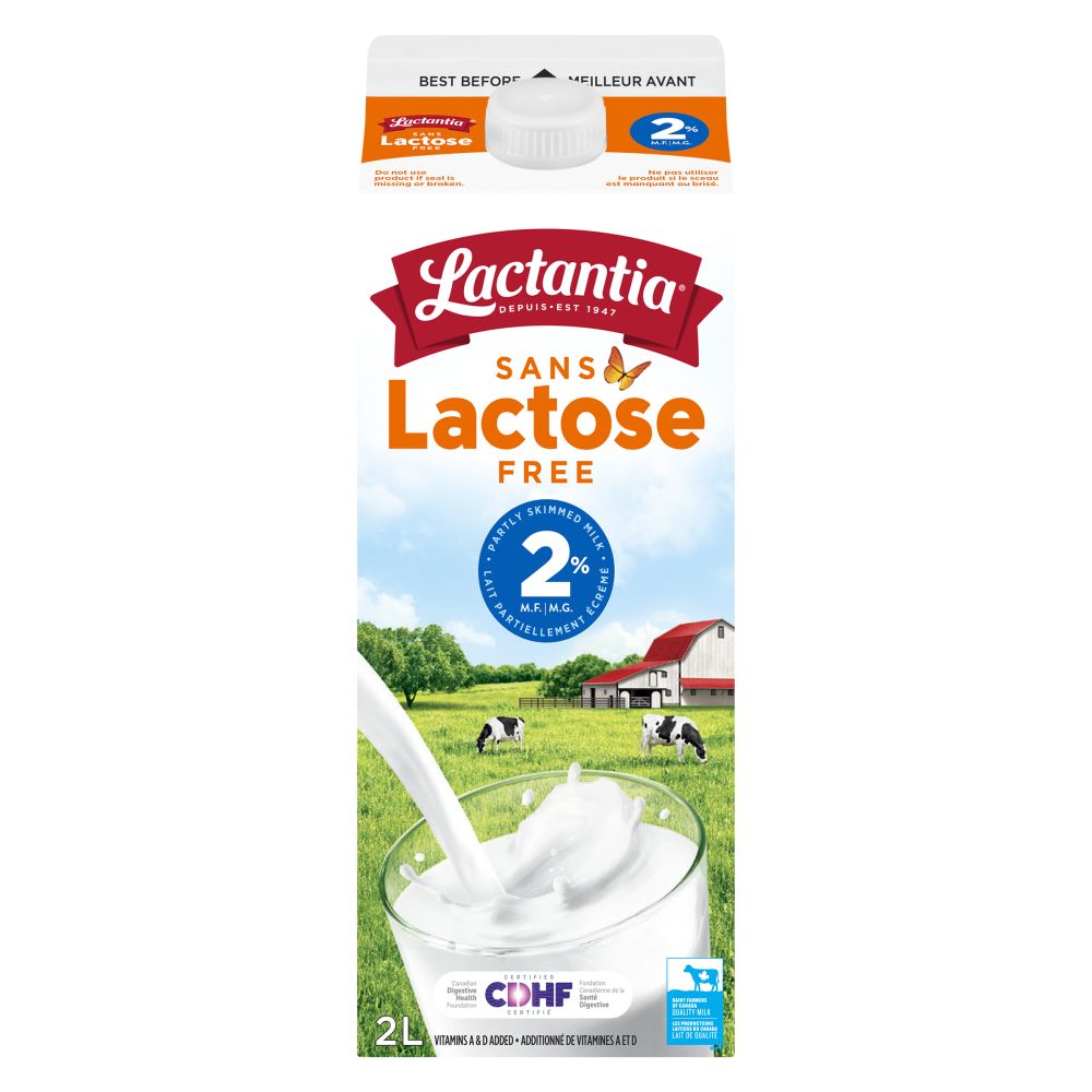 Lactantia Lactose Free Partly Skimmed Milk 2% M.F. 2L