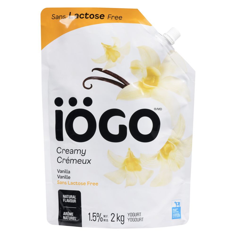 Iögo Lactose Free Vanilla Yogurt 1.5% M.F. 2kg