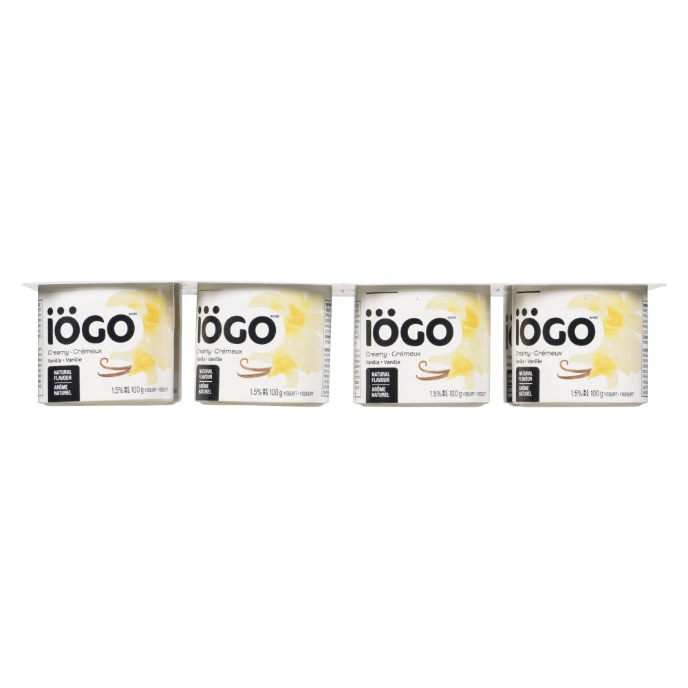 Iögo Vanilla Yogurt 1.5% M.F. 8x100g