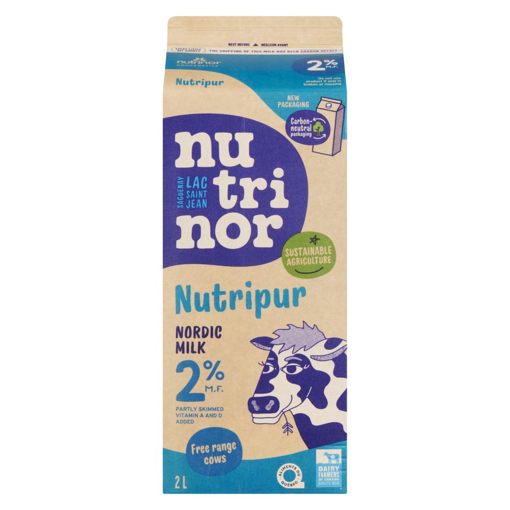 Nutrinor Nutripur Nordic Partly Skimmed Milk 2% M.F. 2L