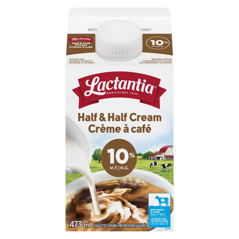 Lactantia Half & Half Cream 10% M.F. 473ml