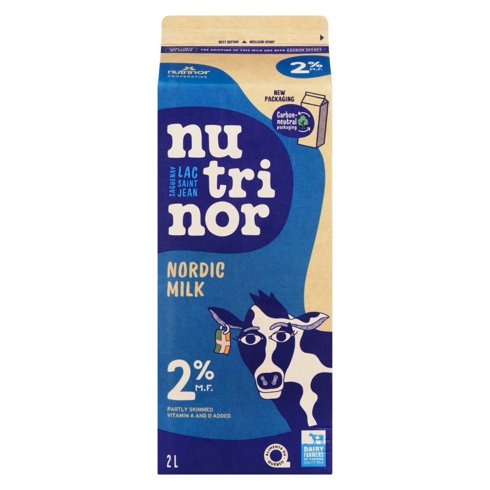 Nutrinor Nordic Partly Skimmed Milk 2% M.F. 2L