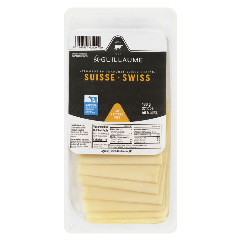 St-Guillaume Sliced Swiss 160g