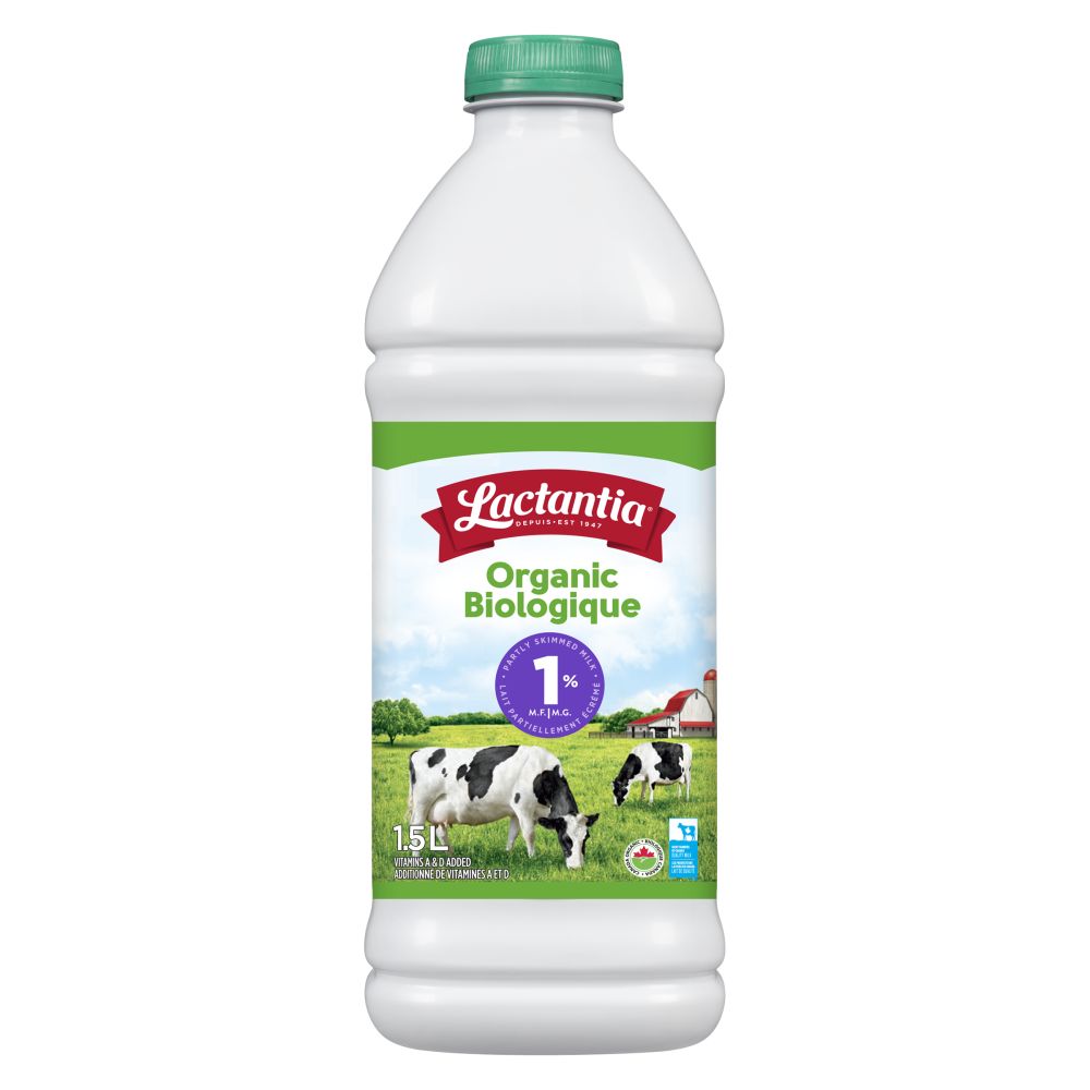 Lactantia Organic Partly Skimmed Milk 1% M.F. 1.5L