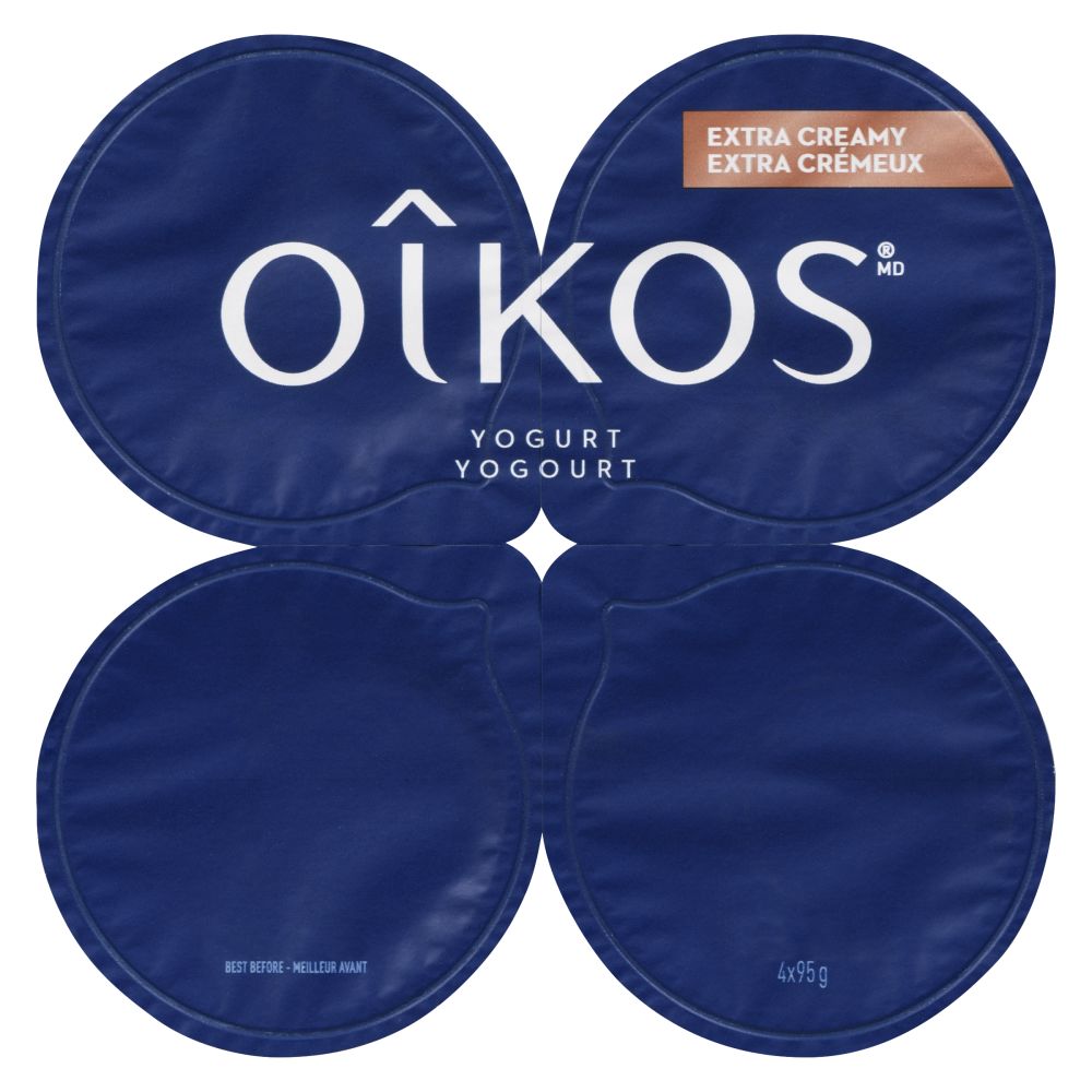 Oîkos Lemon Meringue Greek Yogurt 4% M.F. 4x95g