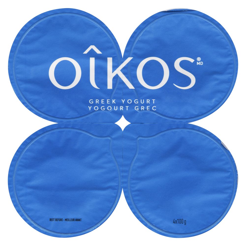 Oîkos Plain Greek Yogurt 2% M.F. 4x100g