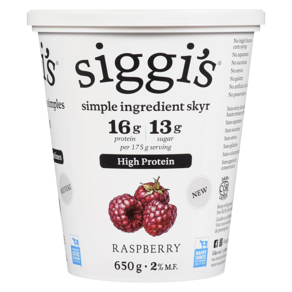 Siggi's Raspberry Skyr 2% M.F. 650g