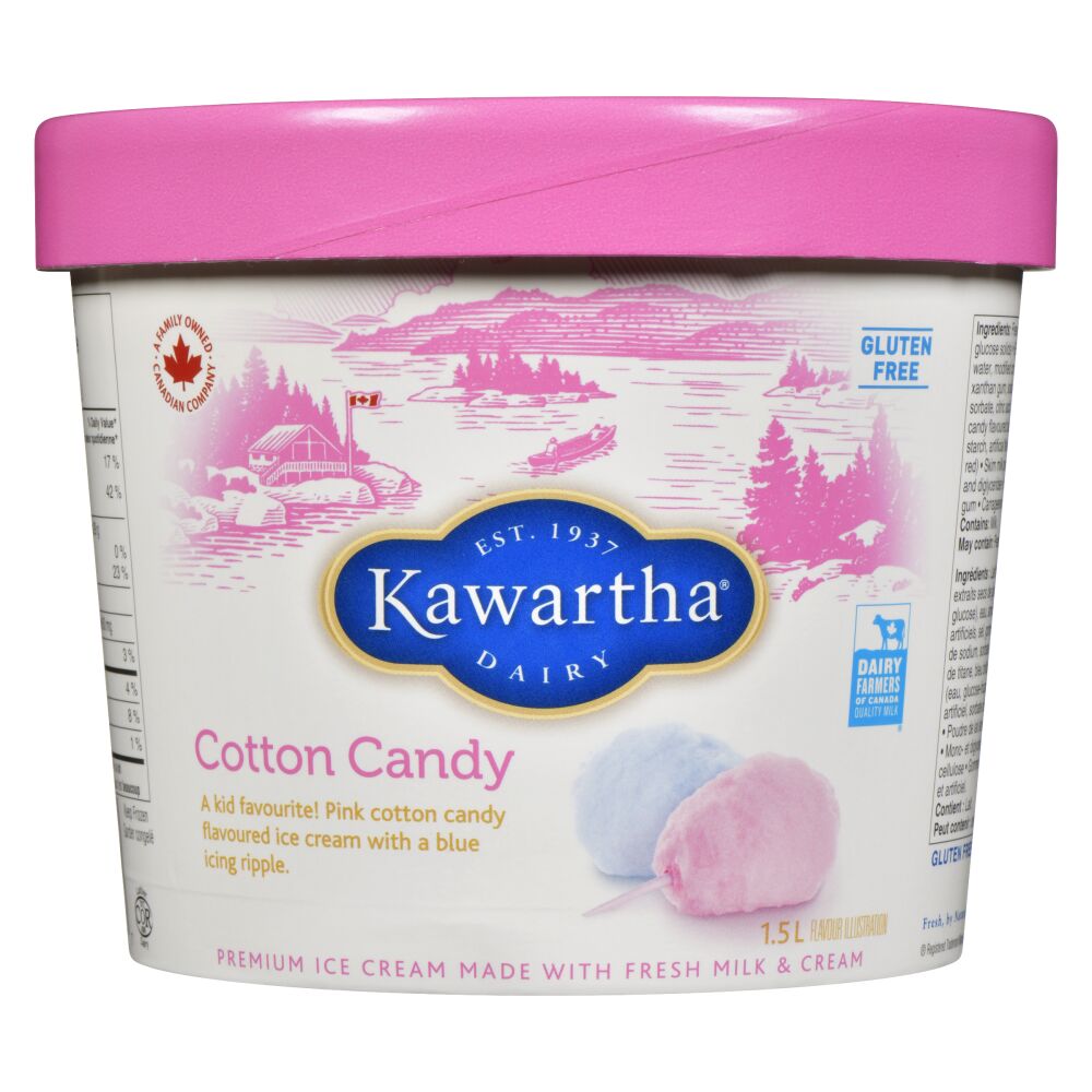 Kawartha Dairy Cotton Candy Ice Cream 1.5L | Canadian Goodness