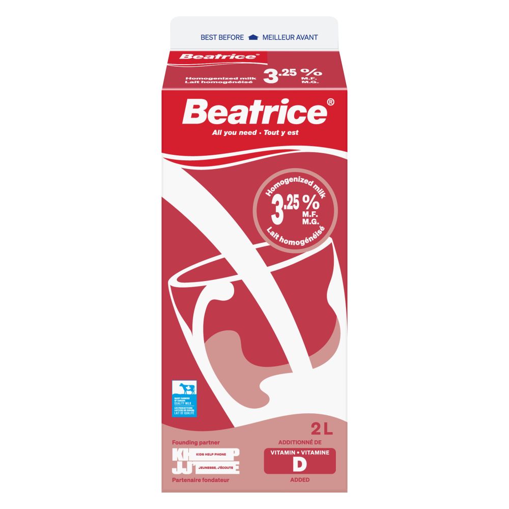 Beatrice Homogenized Milk 3.25% M.F. 2L