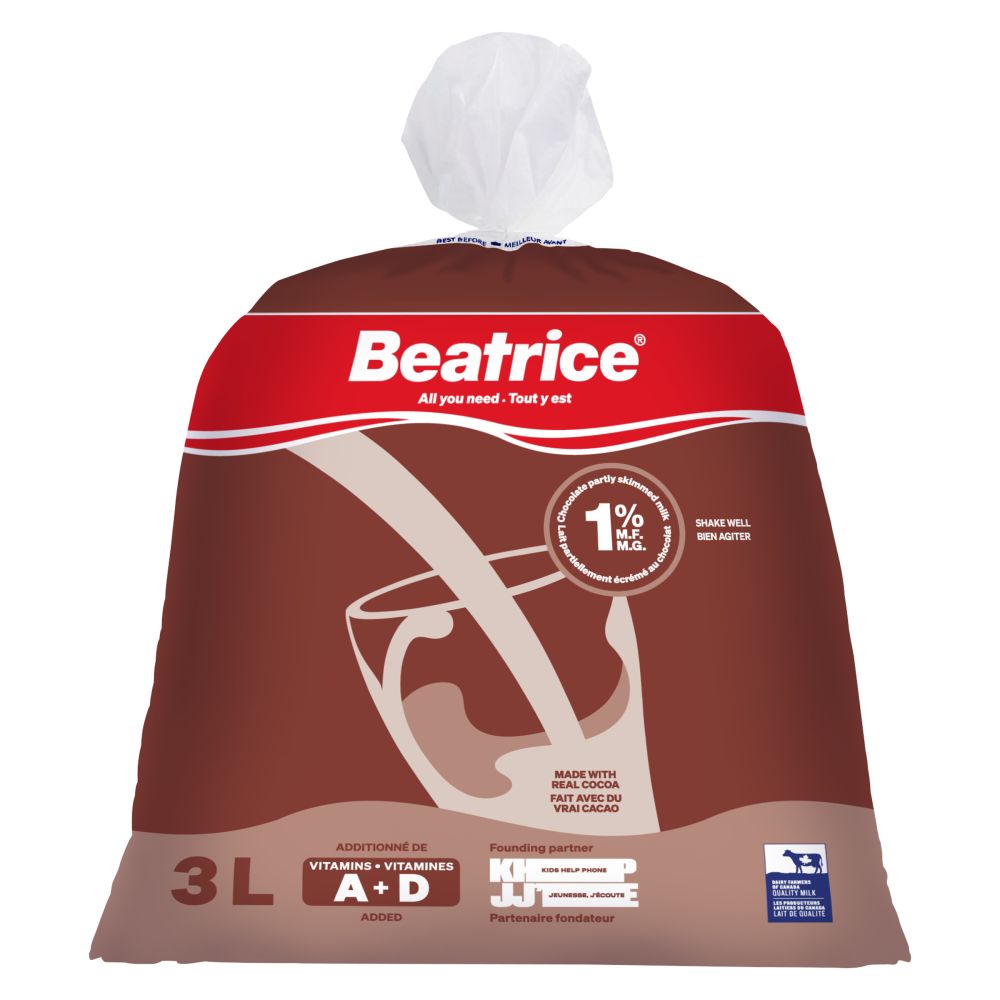 Beatrice Partly Skimmed Chocolate Milk 1% M.F. 3L