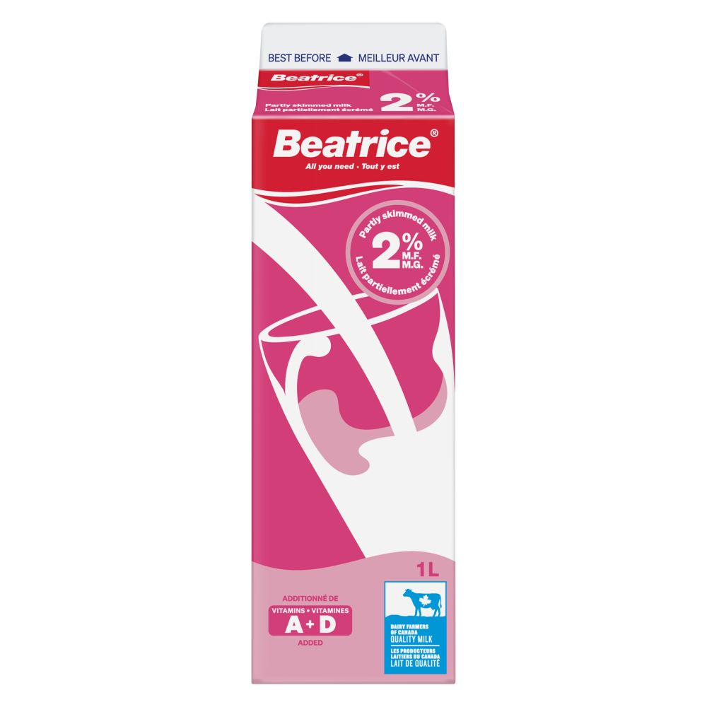 Beatrice Partly Skimmed Milk 2% M.F. 1L