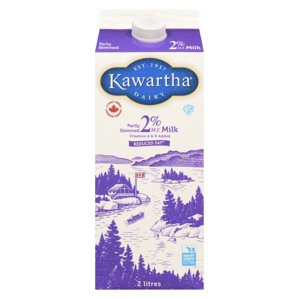 Kawartha Dairy Partly Skimmed Milk 2% M.F. 2L