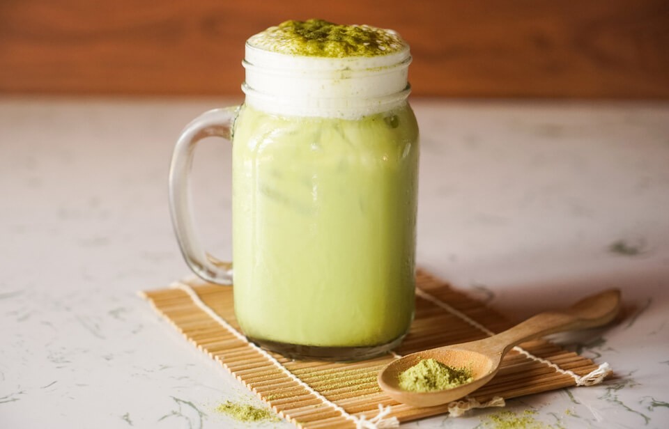 Matcha ginger green smoothie