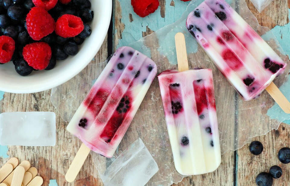 A homemade frozen yogurt treat